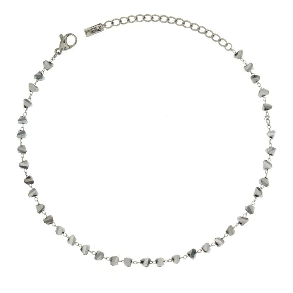 KAV-Cristalli 5255- Cavigliere in Acciaio - KAV5255-Cristalli - Cavigliere in Acciaio