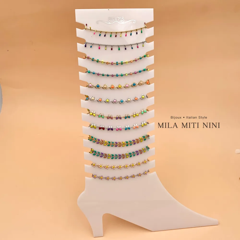 Soggetti Mix Smaltati-12Pz Cavigliere in Acciaio - KPA-413-383