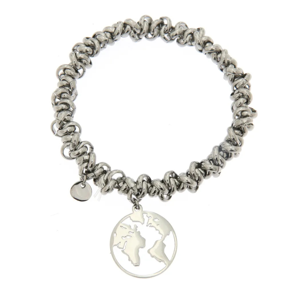 Mondo liscio  3129 - Bracciale Elastico in Acciaio - Mondo liscio  3129 - Bracciale Elastico in Acciaio