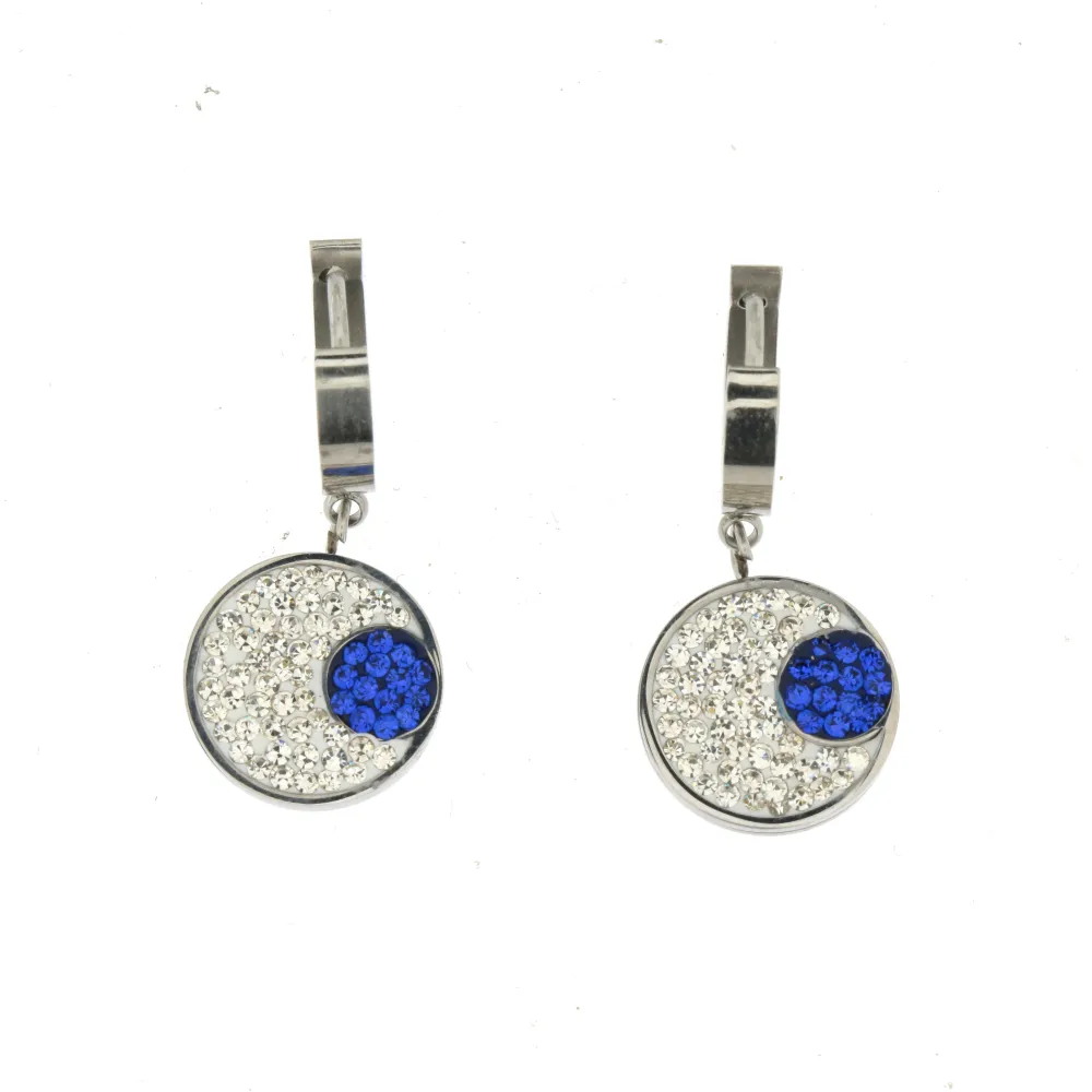 OAC- Occhi 4415 - Orecchini a Cerchio con Pendenti in Acciaio - OAC- Occhi 4415 - Orecchini a Cerchio con Pendenti in Acciaio