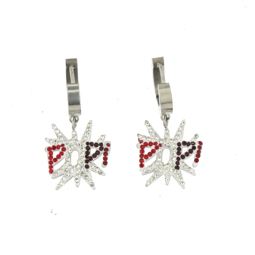 OAC- Pop 4412 - Orecchini a Cerchio con Pendenti in Acciaio - OAC- Pop 4412 - Orecchini a Cerchio con Pendenti in Acciaio