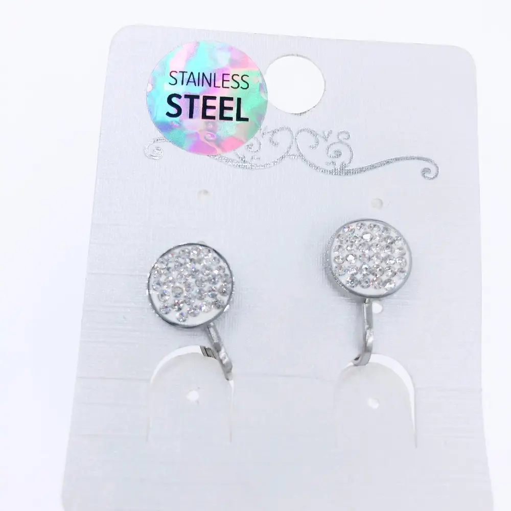 OAC-Tondo 5071-Orecchini a Clip in Acciaio - OAC-Tondo 5071-Orecchini a Clip in Acciaio