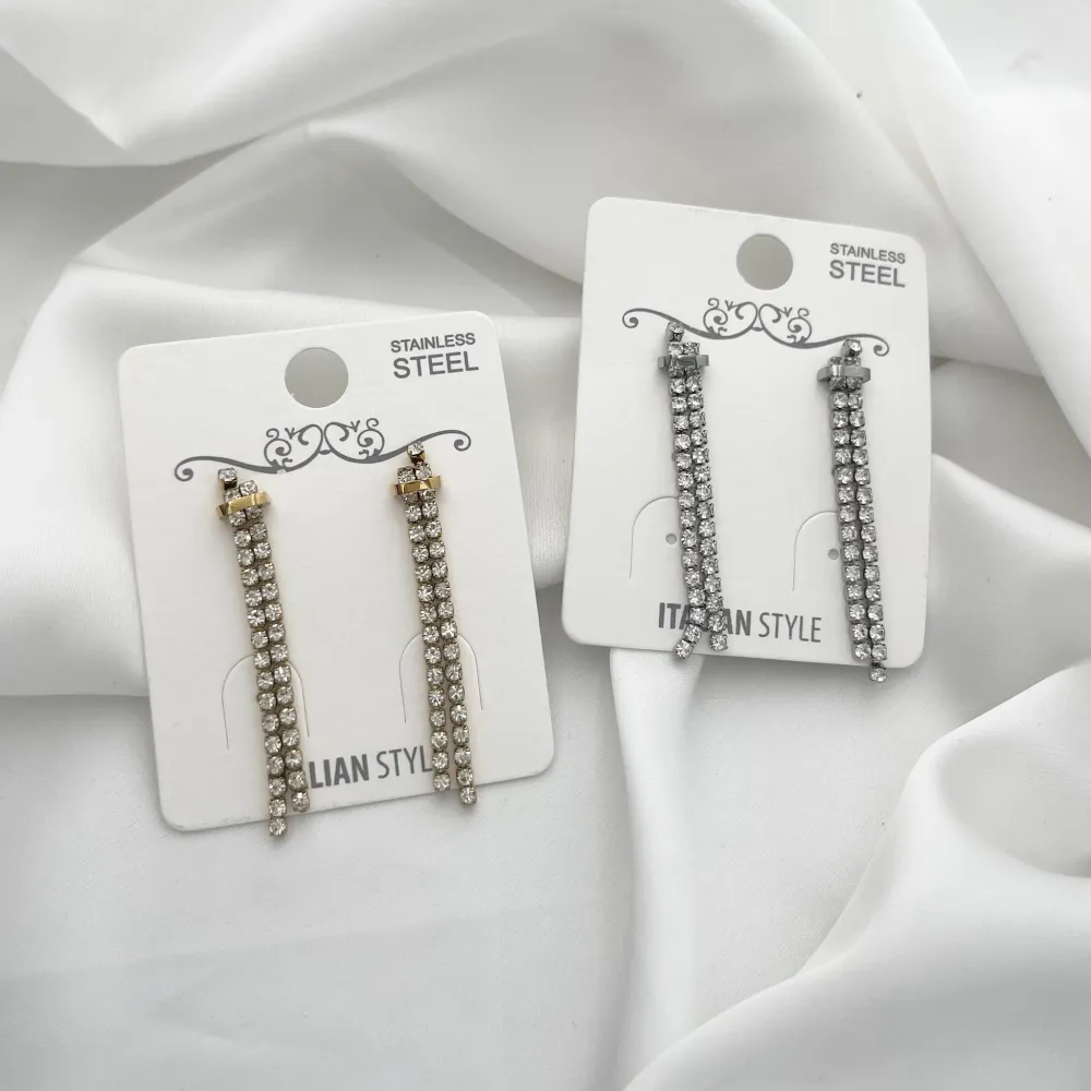 Doppio Tennis-Orecchini in Acciaio - OAP-103-AA2434E