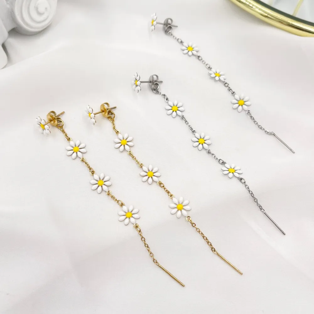 Margherita Lunga-Orecchini in Acciaio - OAP-103-AA4158E