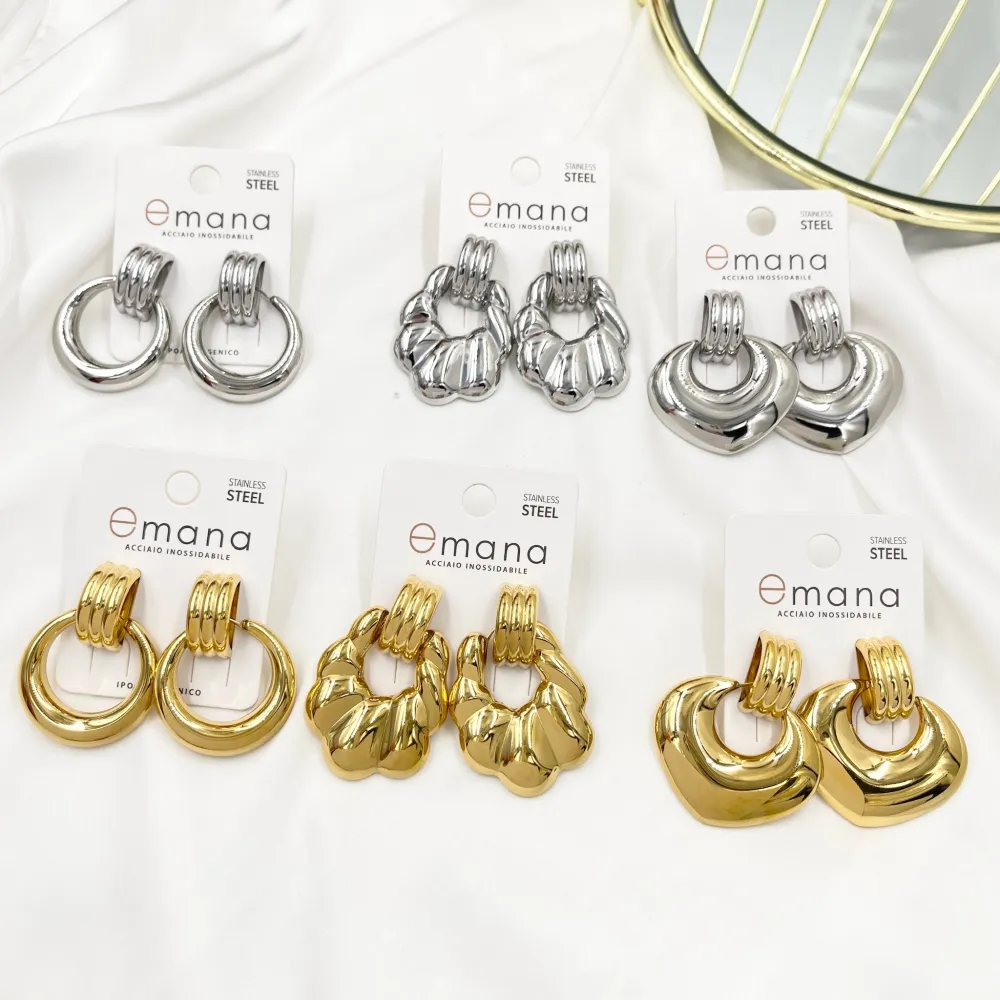 Pendente Cuore -Orecchini in Acciaio - OAP-103-AA4651E