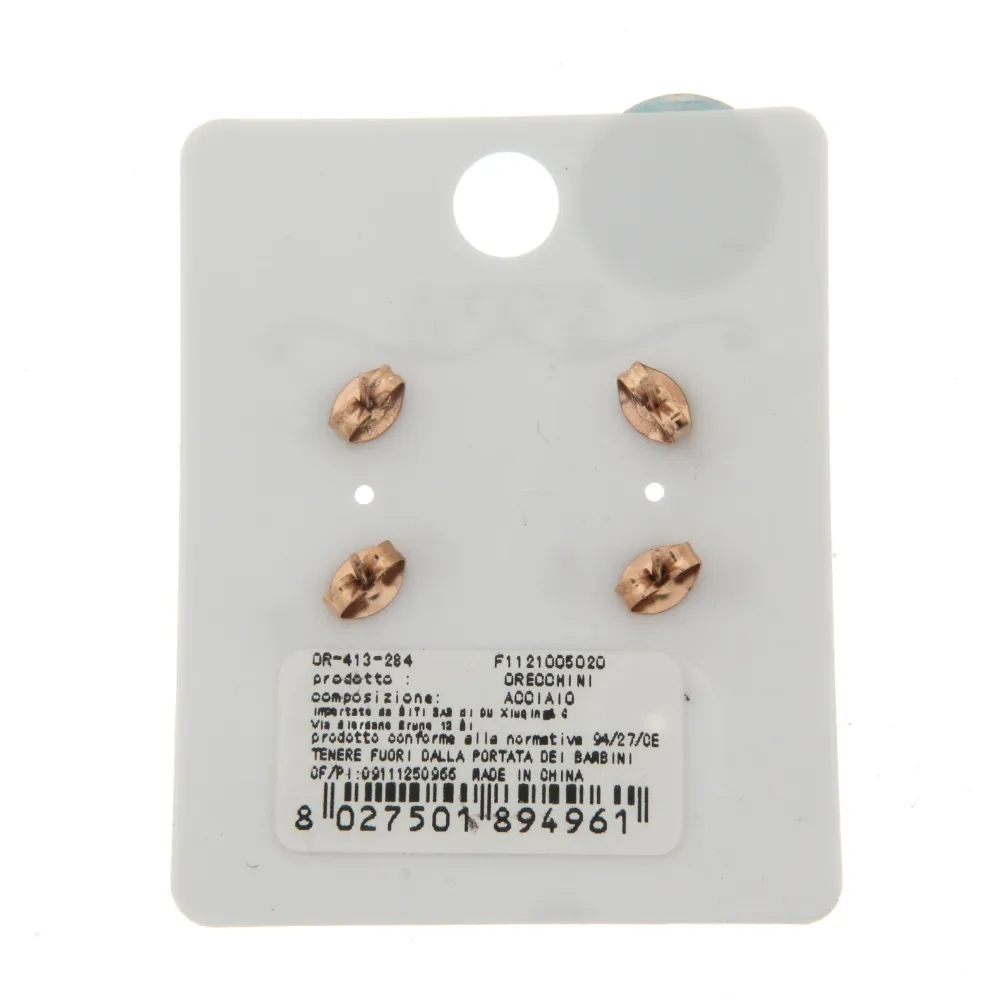 Ape Amour 3266 - Orecchini Bis a lobo in Acciaio - OAP3266-Ape Amour- Orecchini Bis a lobo in Acciaio