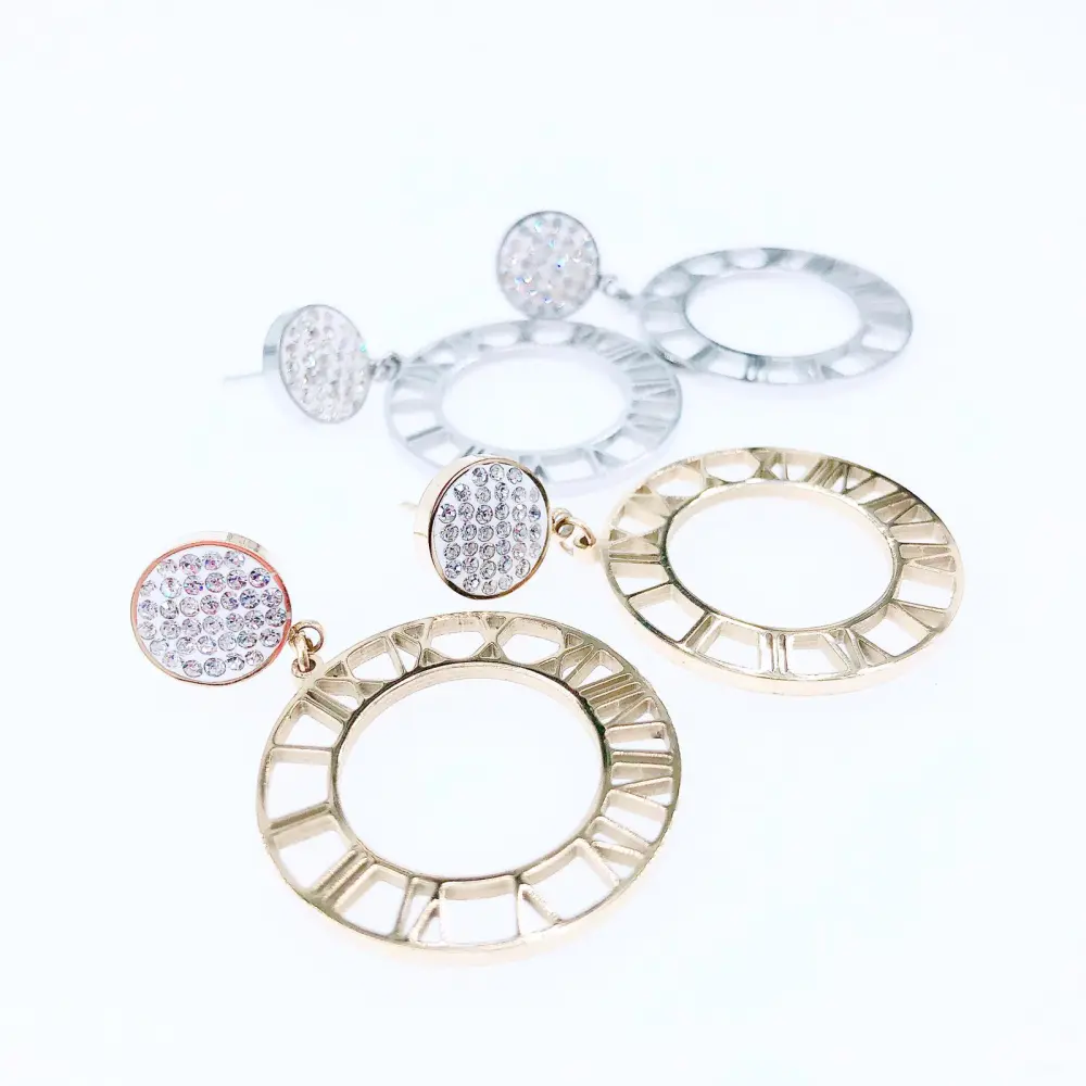 OAS-Cerchio N.Romani 5066 - Orecchini in Acciaio - OAP-413-0195