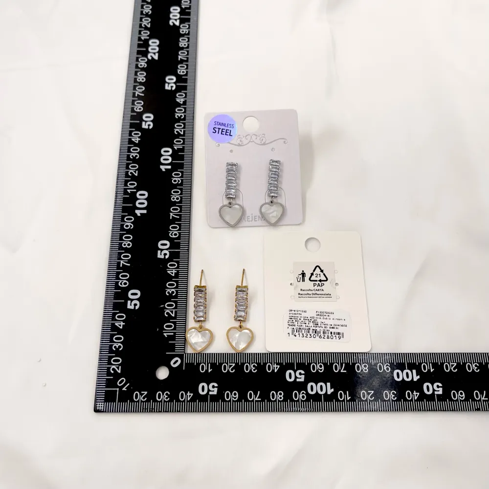 Tennis Cuore-Orecchini in Acciaio - OAP-413-1392