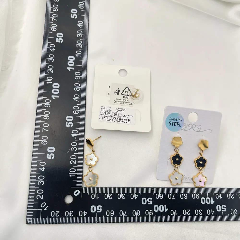 Fiore-Orecchini in Acciaio - OAP-413-1394