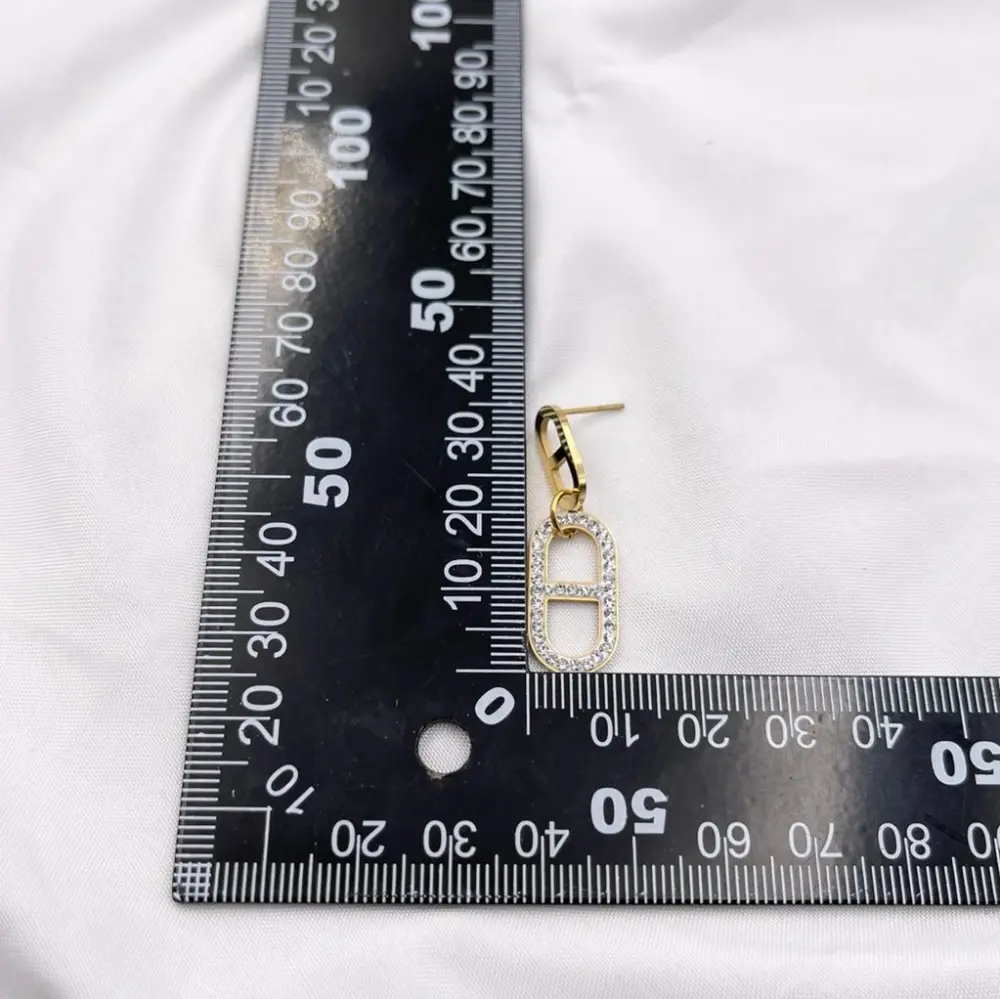 Ovale-Orecchini in Acciaio - OAP-413-2101