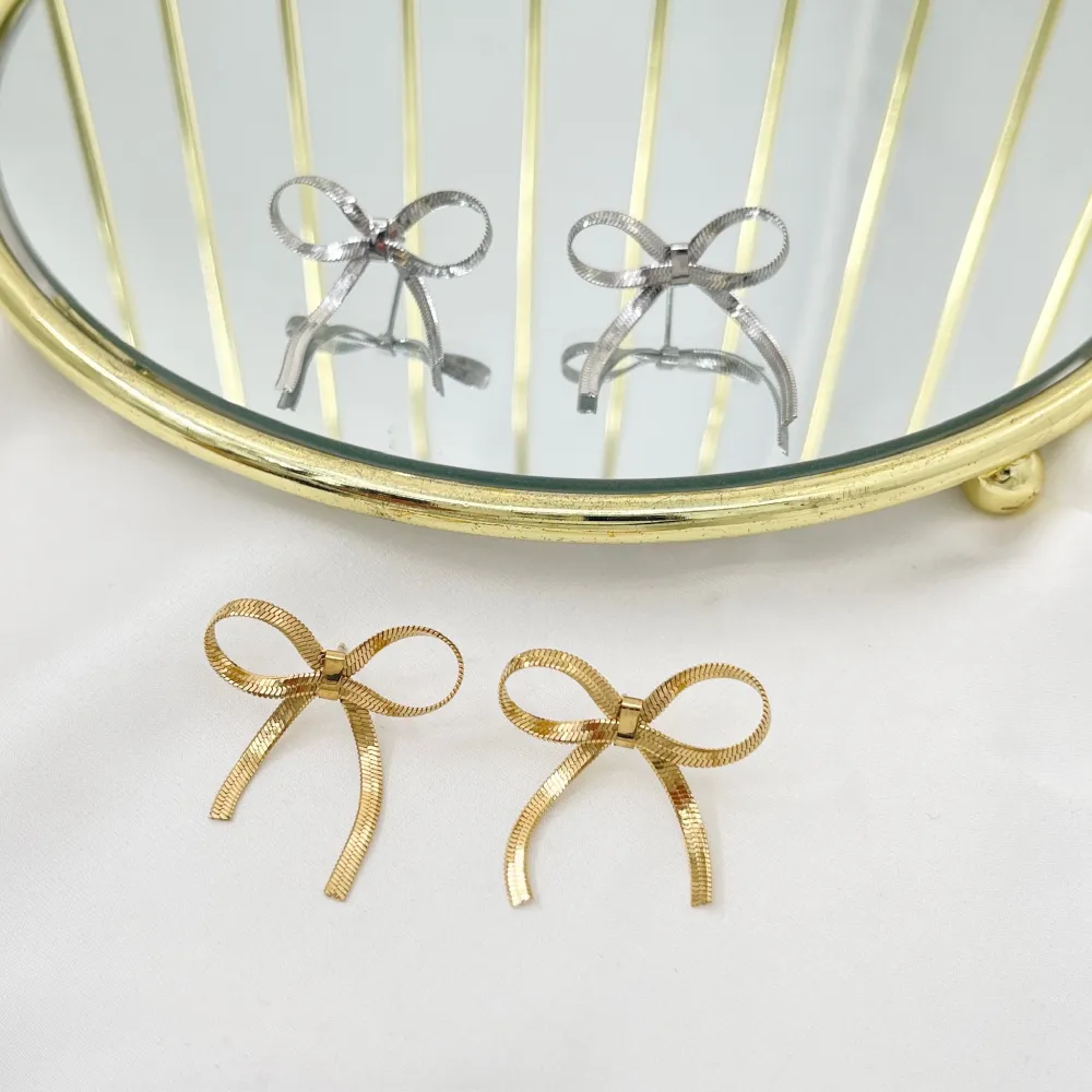 Fiocco -Orecchini in Acciaio - OAP-413-2458 2