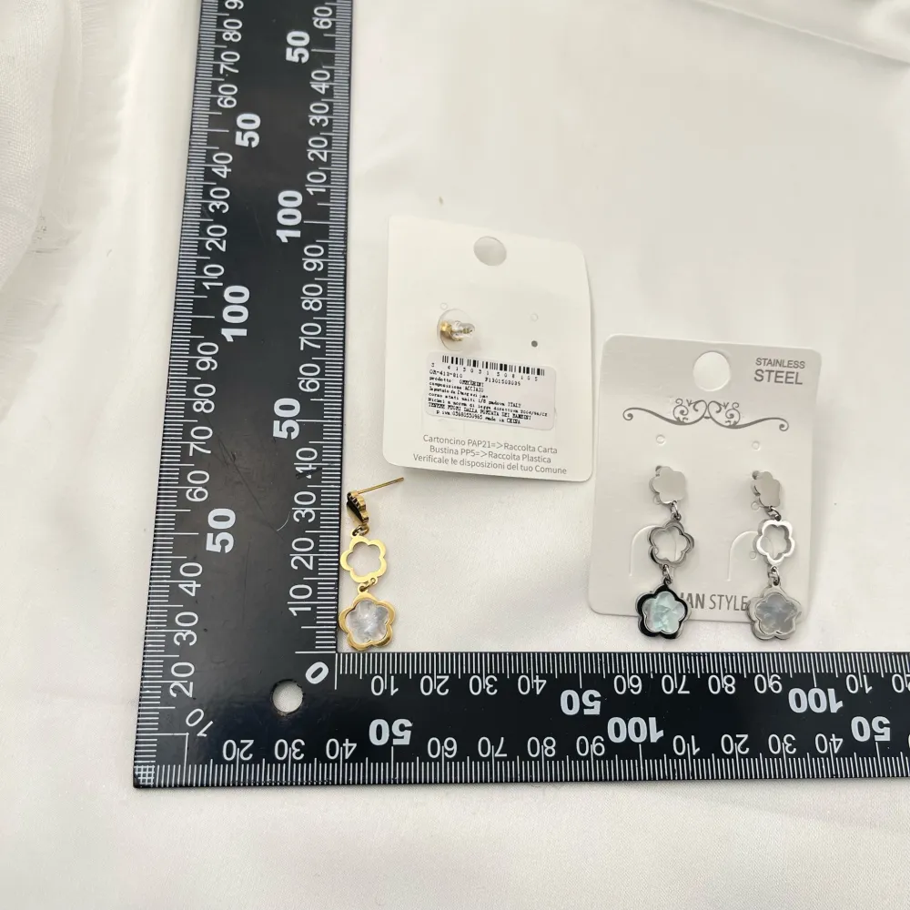 Fiore-Orecchini in Acciaio - OAP-413-910