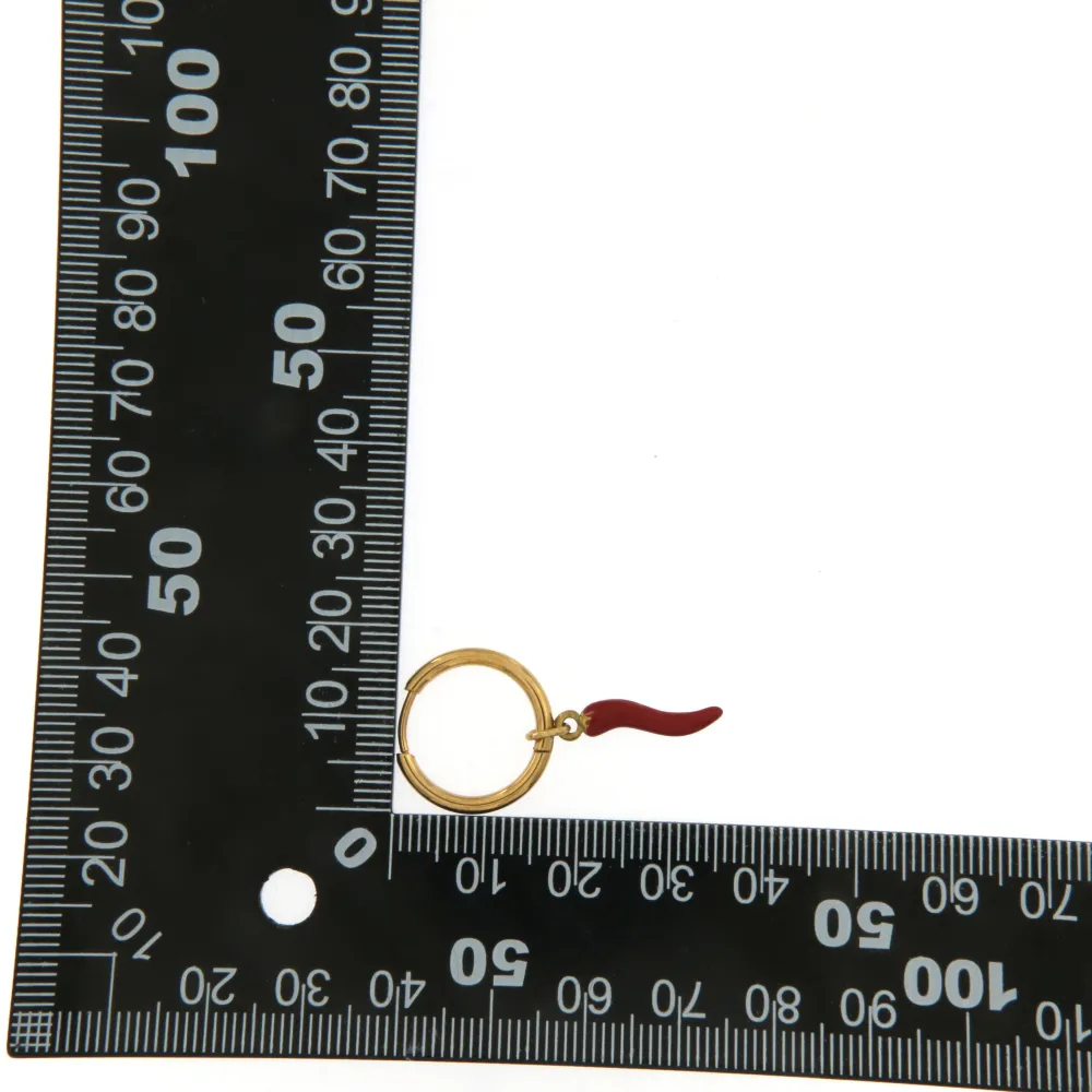 OAP-5978-Cornino-Orecchini in Acciaio - OAP-450-293