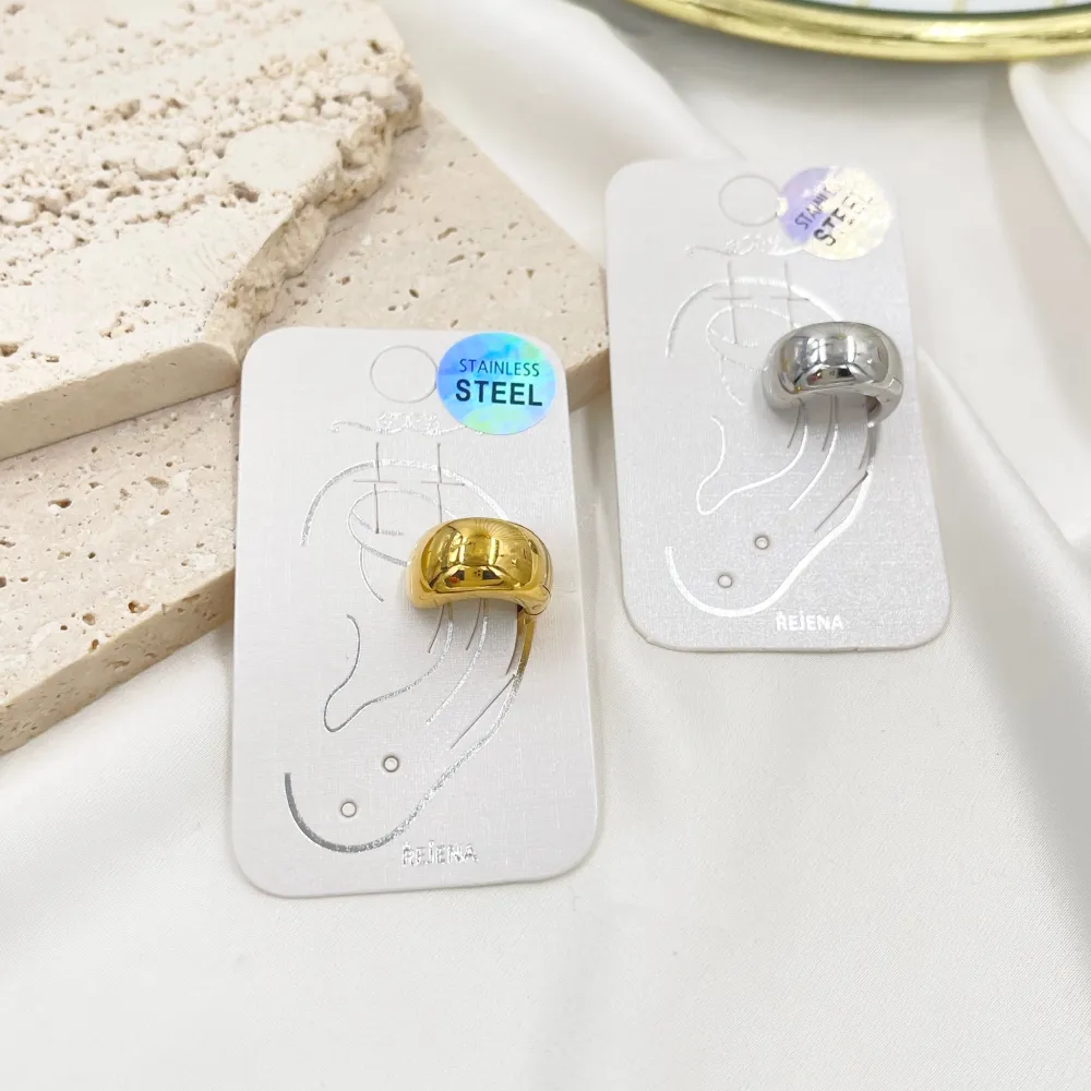 Semplice a Molla -Earcuff in Acciaio - OAP-600-H357