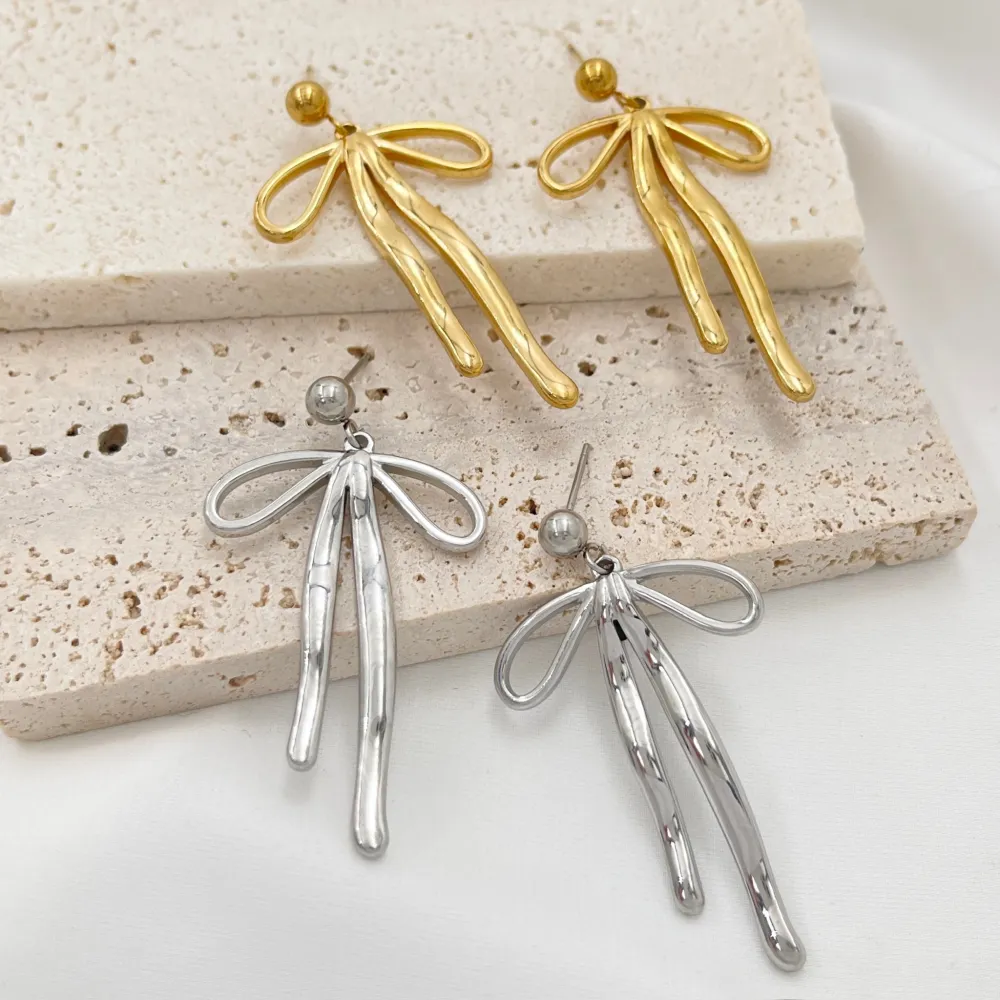 Fiocco -Orecchini in Acciaio - OAP-754-02