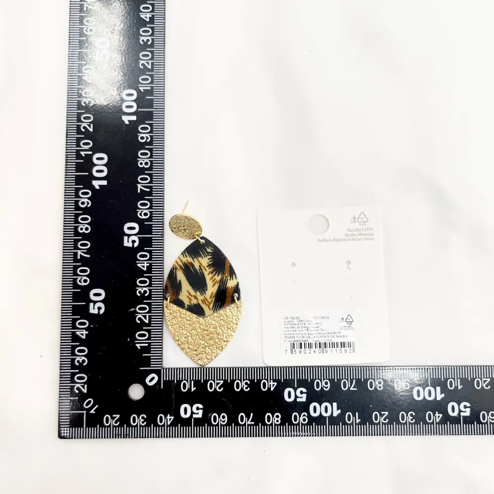 Foglia-Orecchini in Acciaio - OAP-759-59