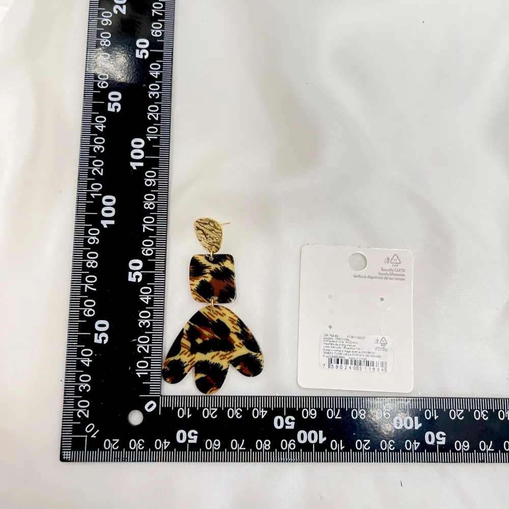 Foglia Lunga-Orecchini in Acciaio - OAP-759-68