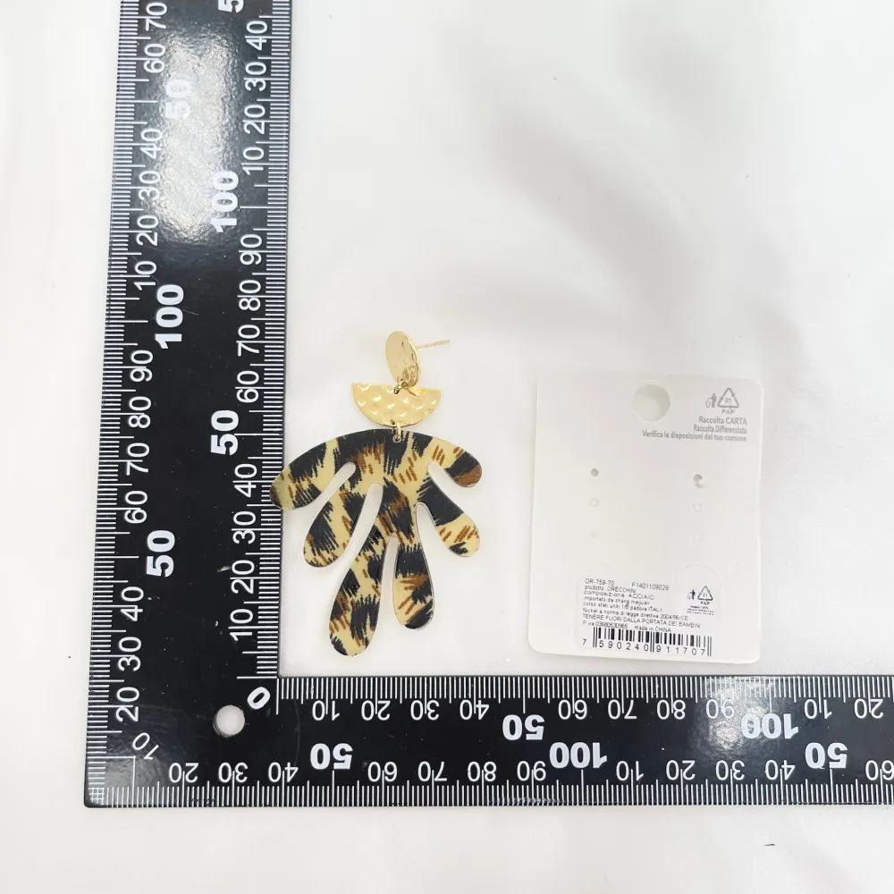 Foglia-Orecchini in Acciaio - OAP-759-70