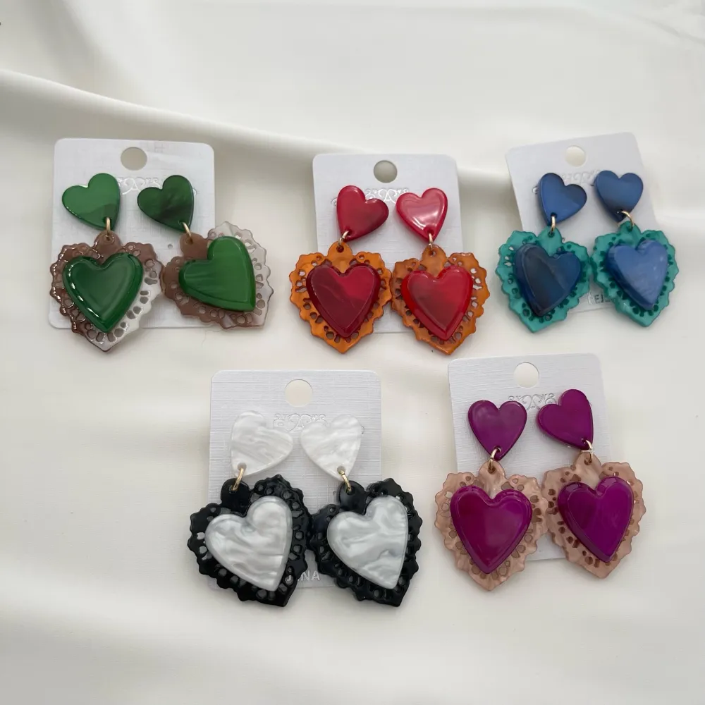 Sacro Cuore-Orecchini Moda in Resina - OMM-121-62