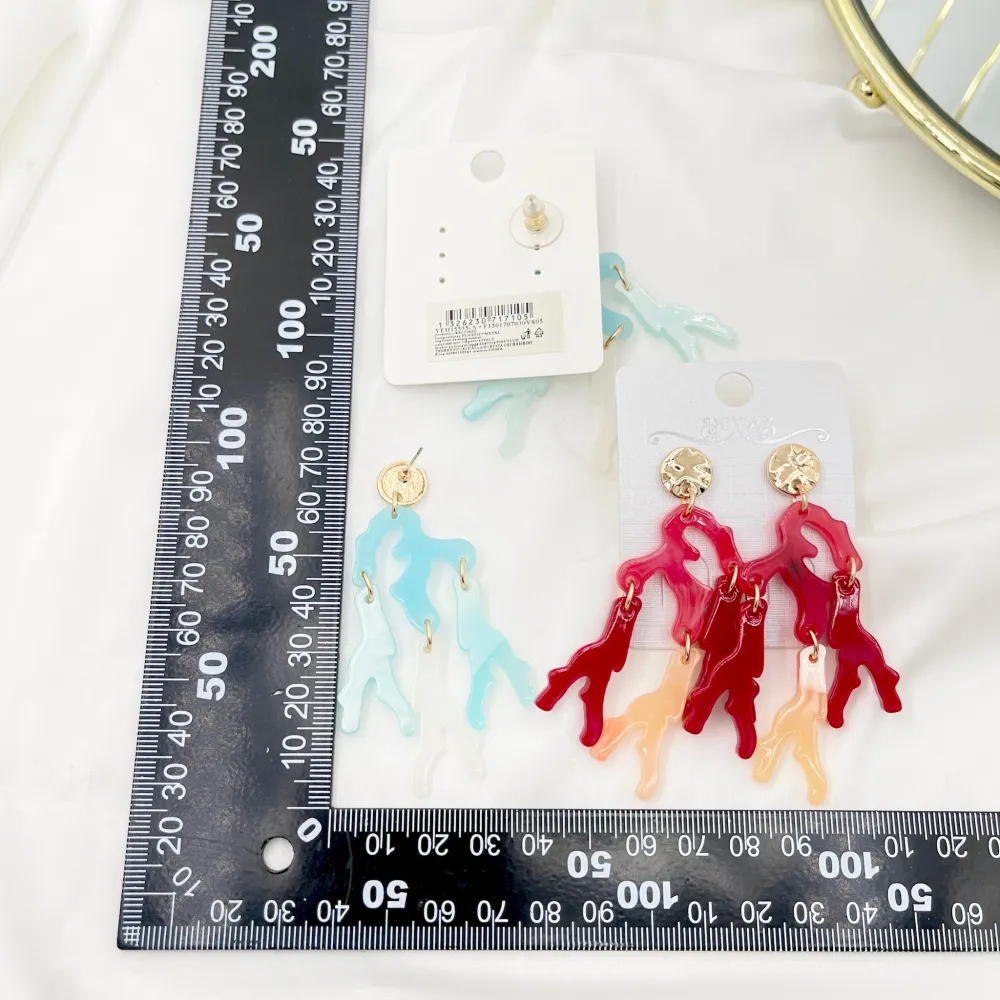 Corallo-Orecchini Moda - OMM-15535-A