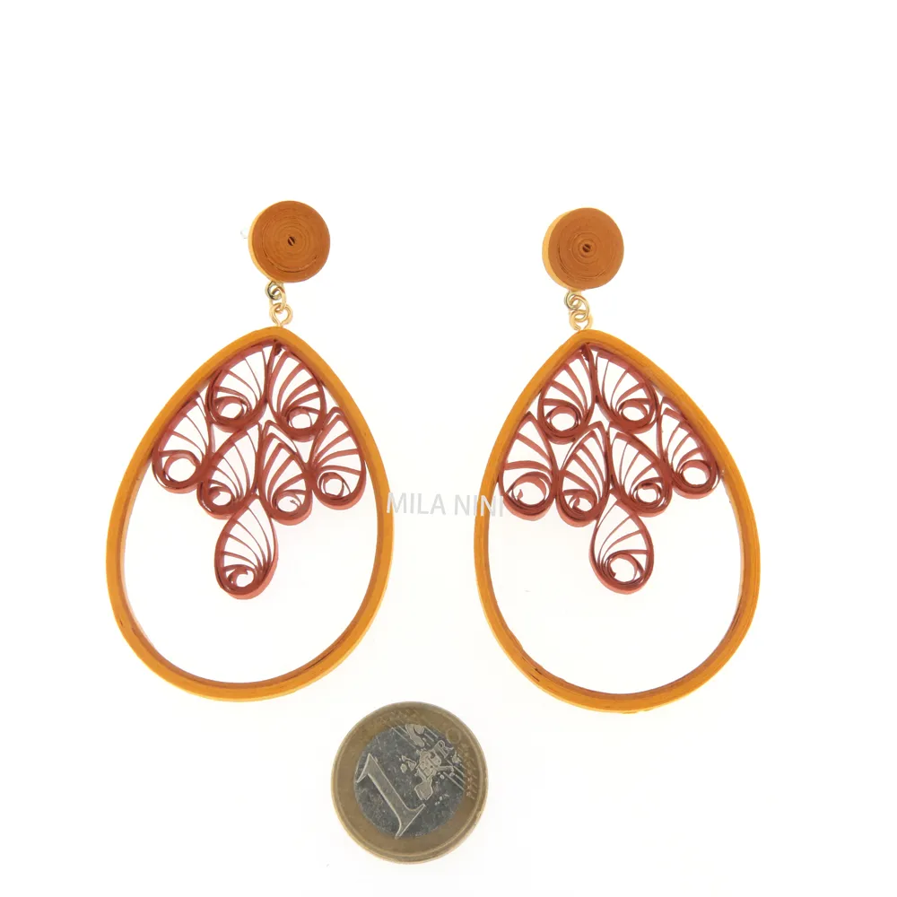 Orecchini handmade in carta - OMM-DE0031