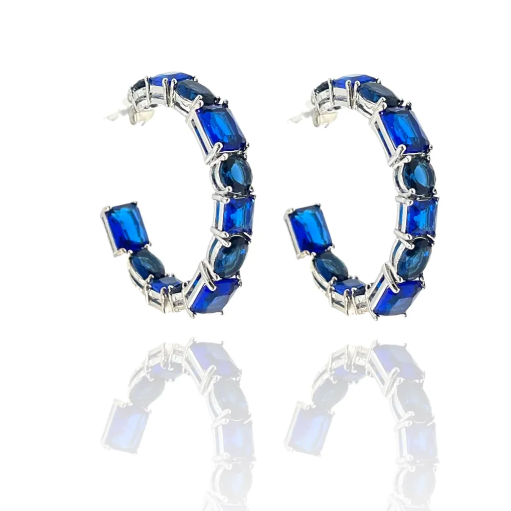 Cerchio con Pietra Zirconia-Orecchini con Zirconia - OMZ-103-AA740E