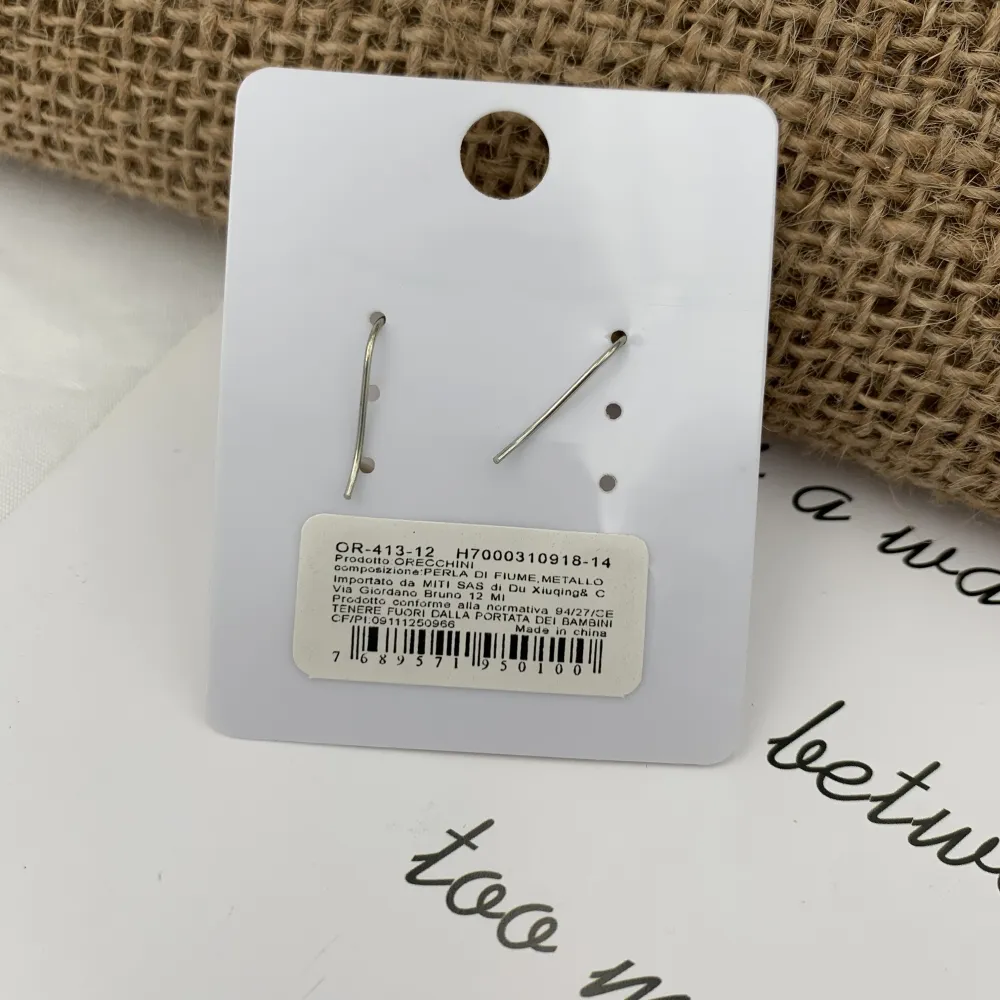 Perla Ovale-Orecchini con Zirconia - OMZ-413-12