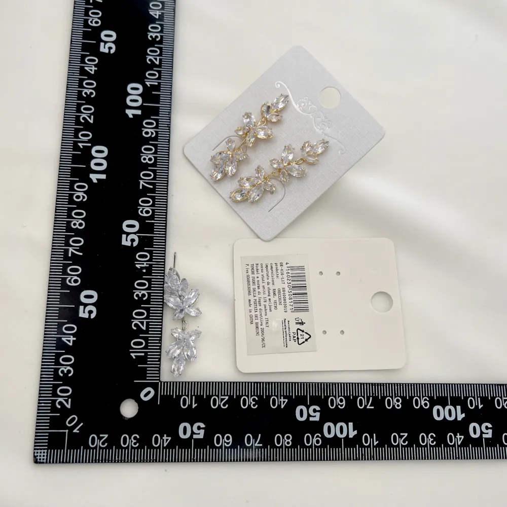 Fiore Pendente-Orecchini con Zirconia - OMZ-416-L17