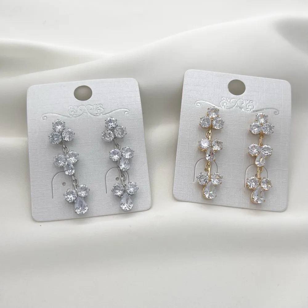 Fiore Pendente-Orecchini con Zirconia - OMZ-416-L19