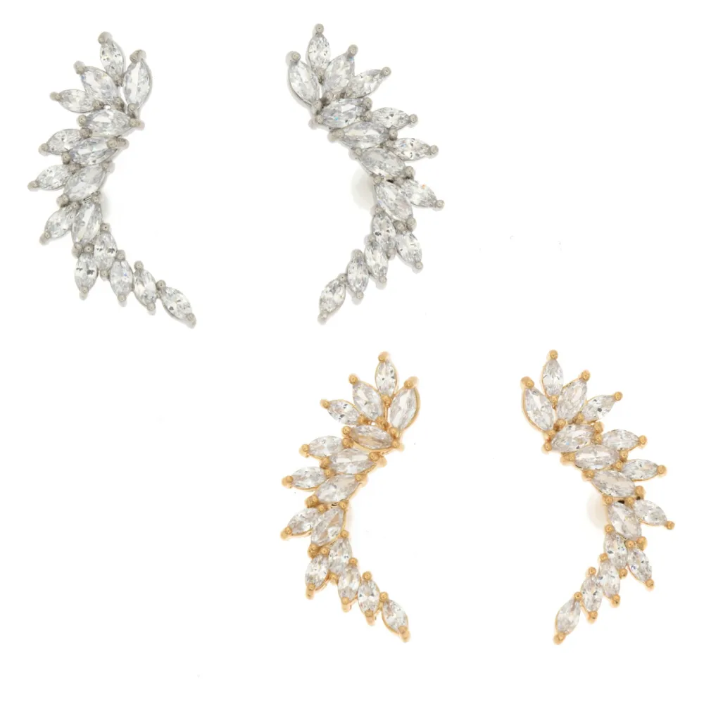 OMZ-Ear Cuff 5153 - Orecchini con  Cubic Zirconia - OMZ-Ear Cuff 5153 - Orecchini con  Cubic Zirconia