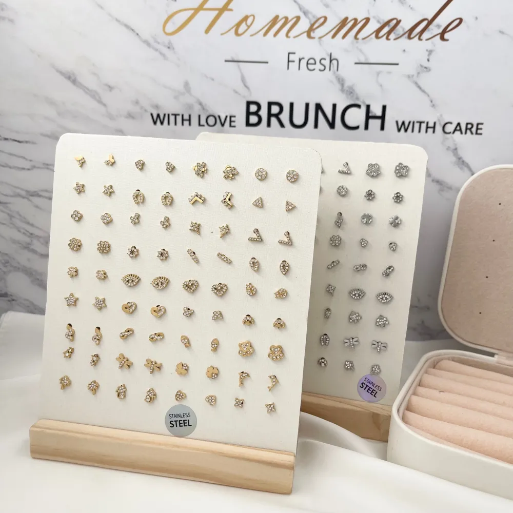 Orecchini a lobo Soggetti Mix-36 Paia Orecchini in Acciaio con - OPA-103-AA743ET