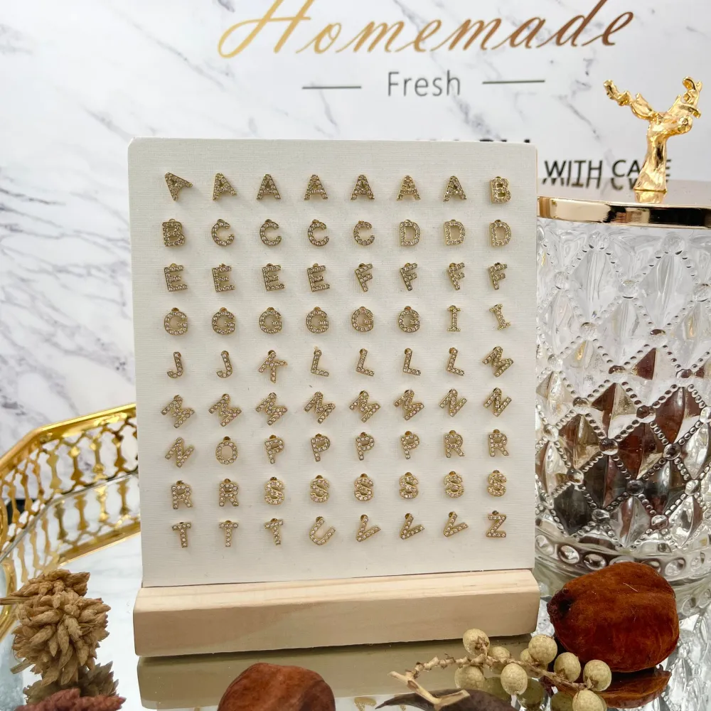 Iniziale-36 Paia Orecchini a lobo in Acciaio - OPA36-103-AA357E