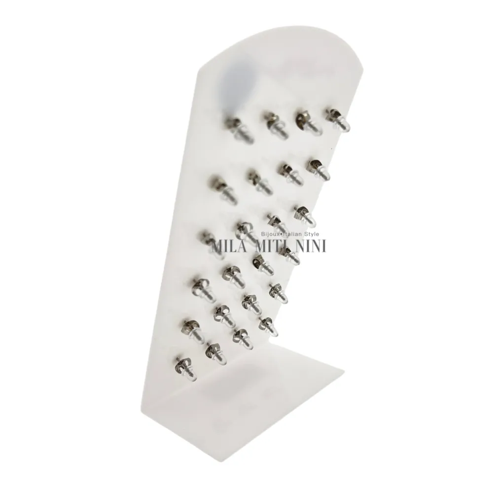 OPA413-767-Mix-12 Paia Orecchini in Acciaio - OPA413-767-Mix-12 Paia Orecchini in Acciaio