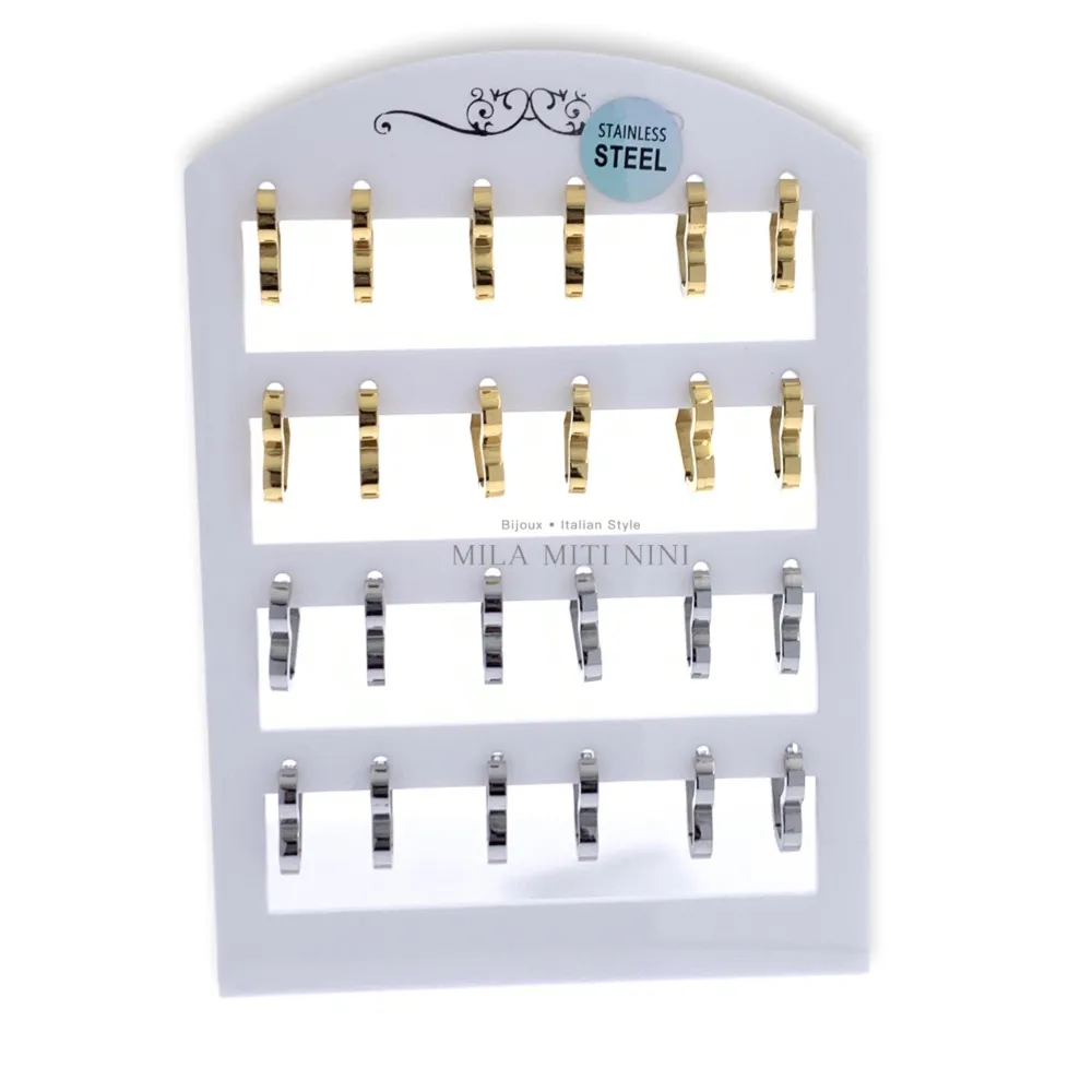 Cuore- Orecchini a Cerchio in Acciaio - OPA450-311