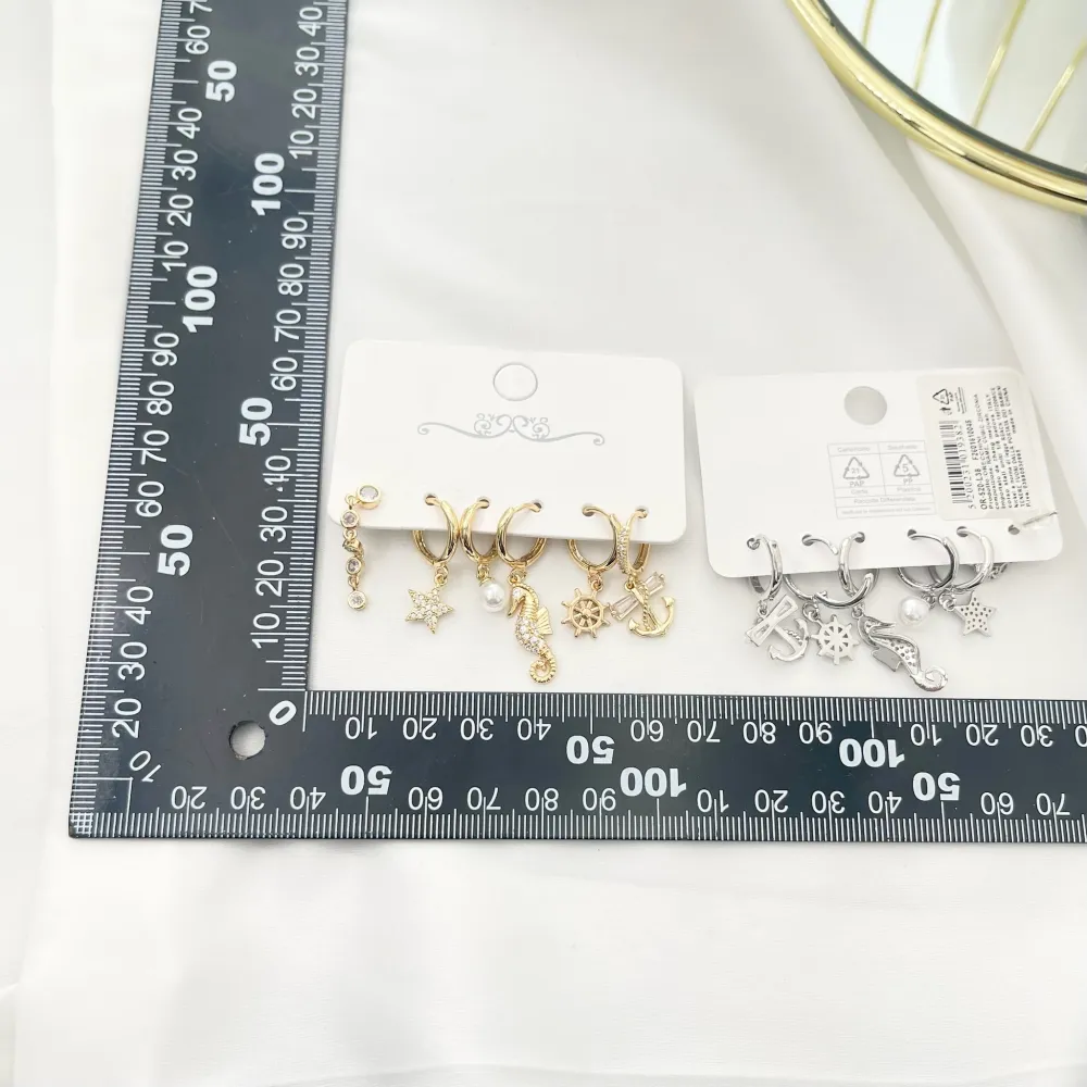 Mare Stella Cavalucci Marino-Set 6pz Orecchini - OPM-520-L38