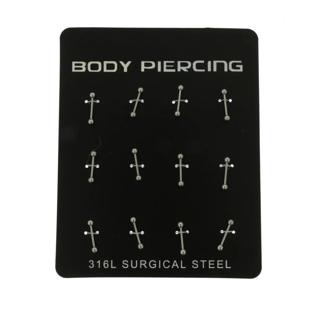 Barbell Palline 3 mm 4009 - in Acciaio - PCA4009-Barbell Palline 3 mm- in Acciaio