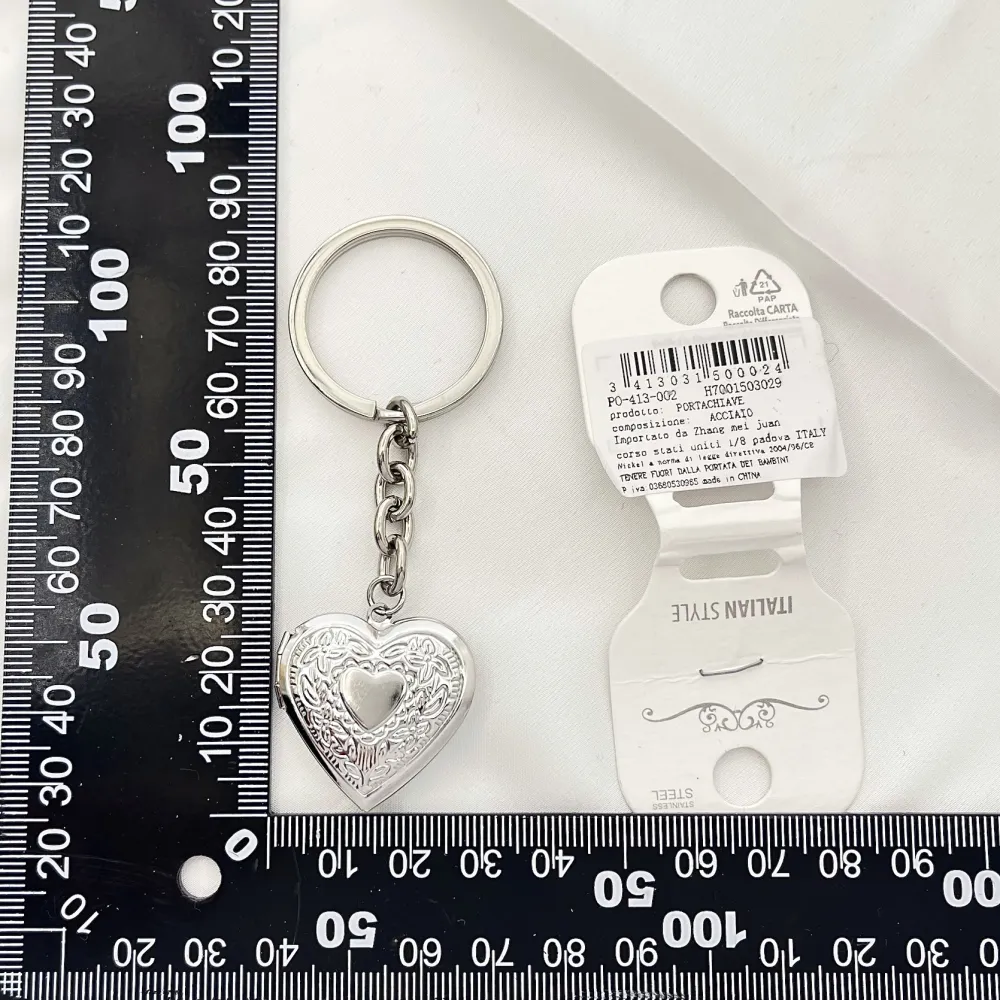 Cuore Apribile -Portachiavi in Acciaio - PKA-413-002