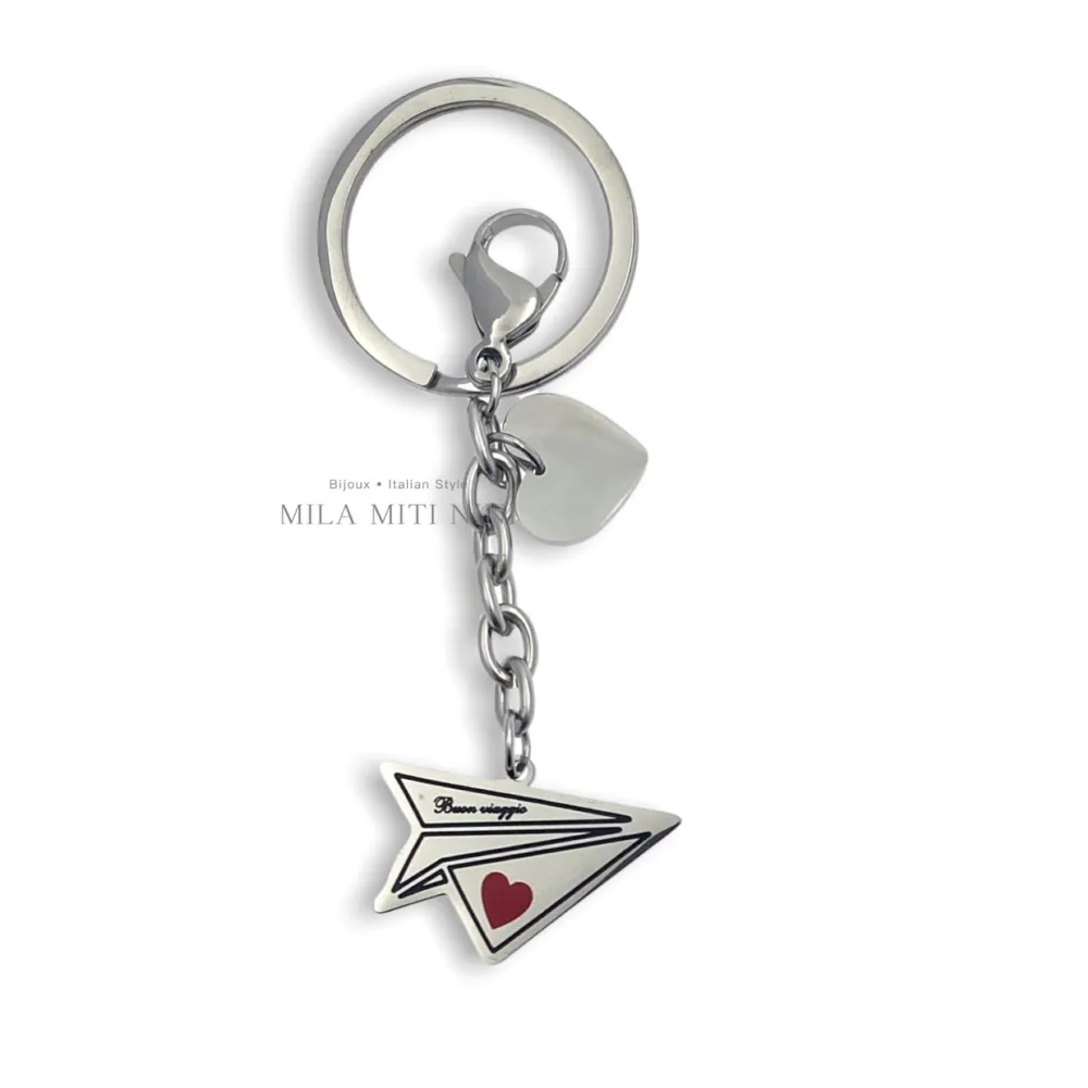 Aeroplano - Portachiave in Acciaio - PKA-413-074