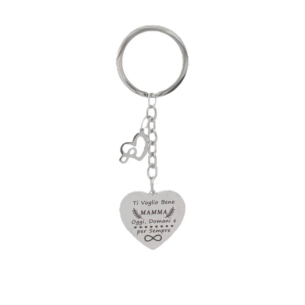 Ti Voglio Bene Mamma-Portachiave in Acciaio - PKA-413-167