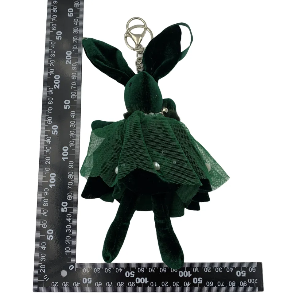 PKM6263-Coniglio Velluto-12Pz Portachiavi Misti - PKM6263-Coniglio Velluto-12Pz Portachiavi Misti
