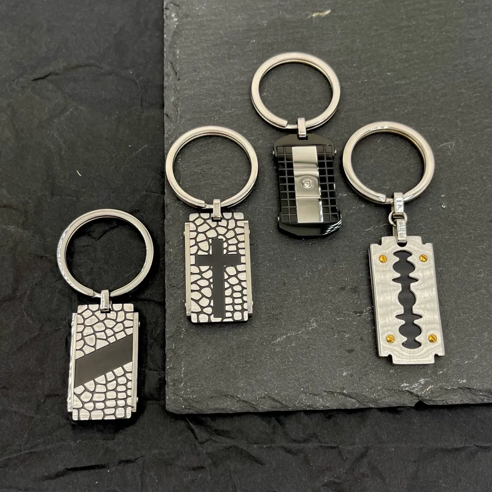 Placchetta-Portachiavi da Uomo in Acciaio - PKU-600-H292