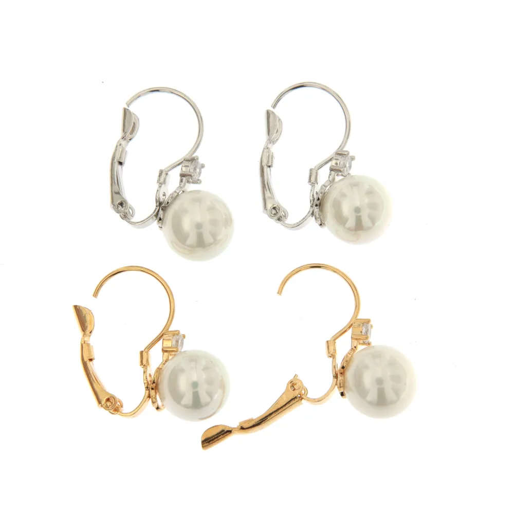 P.luce Perla 10 mm 3011- Orecchini a Monachella - P.luce Perla 10 mm 3011- Orecchini a Monachella