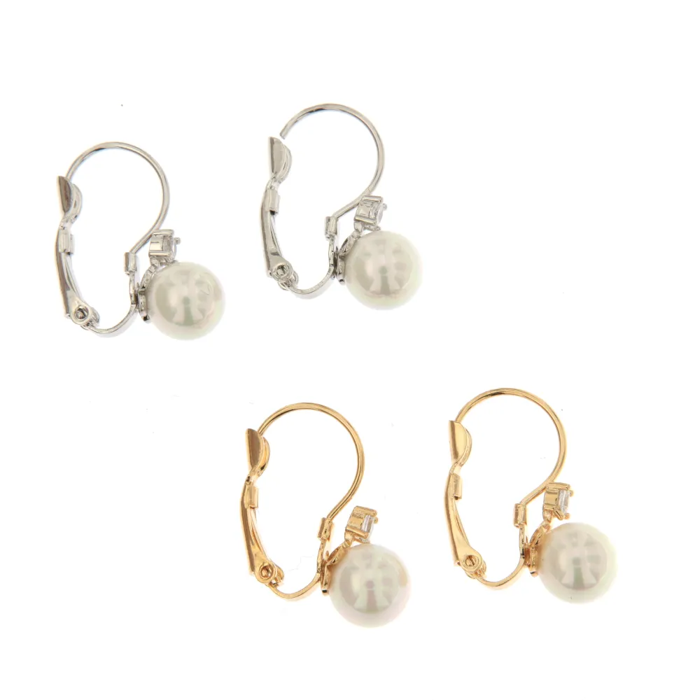 P.luce Perla 8 mm 3010- Orecchini a Monachella - P.luce Perla 8 mm 3010- Orecchini a Monachella