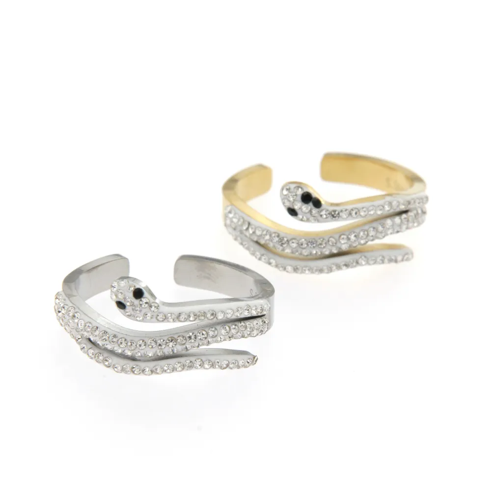 Serpente 3139 - Anello Regolabile in Acciaio - Serpente 3139 - Anello Regolabile in Acciaio