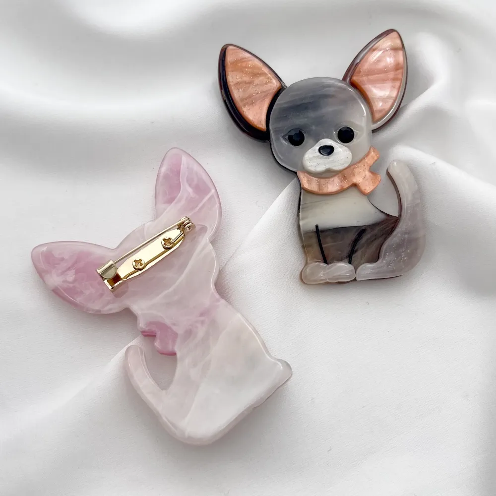 Cane Chiwawa-Spilla in Resina - SPM-0944