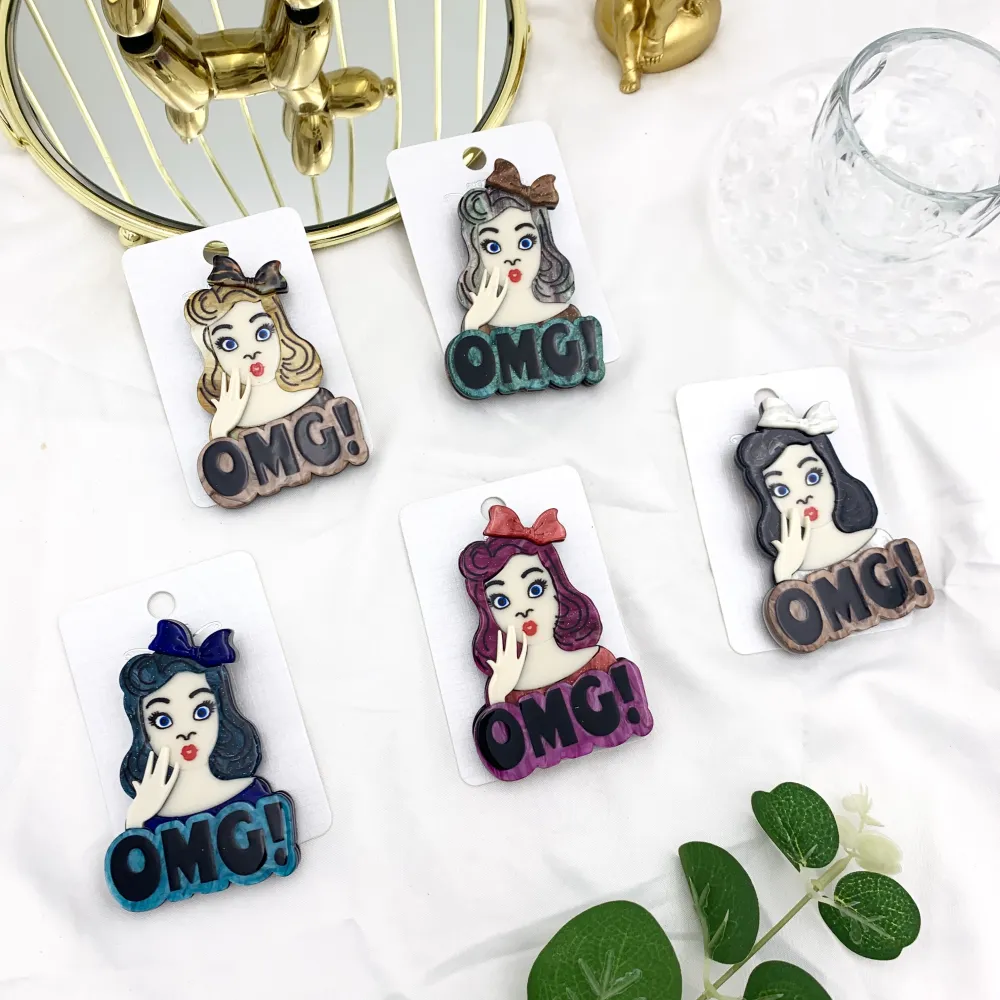 Donna OMG-Spilla Moda in Resina - SPM-1030