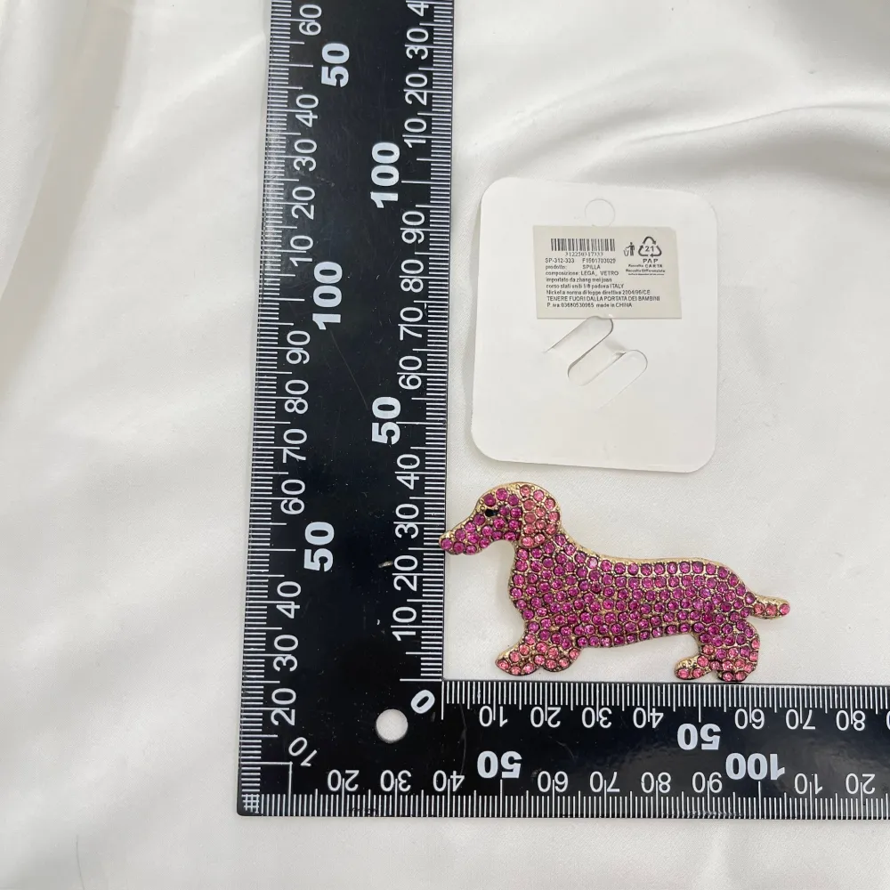 Cagnolino Bassotto -Spilla Media in Metallo - SPM-312-333