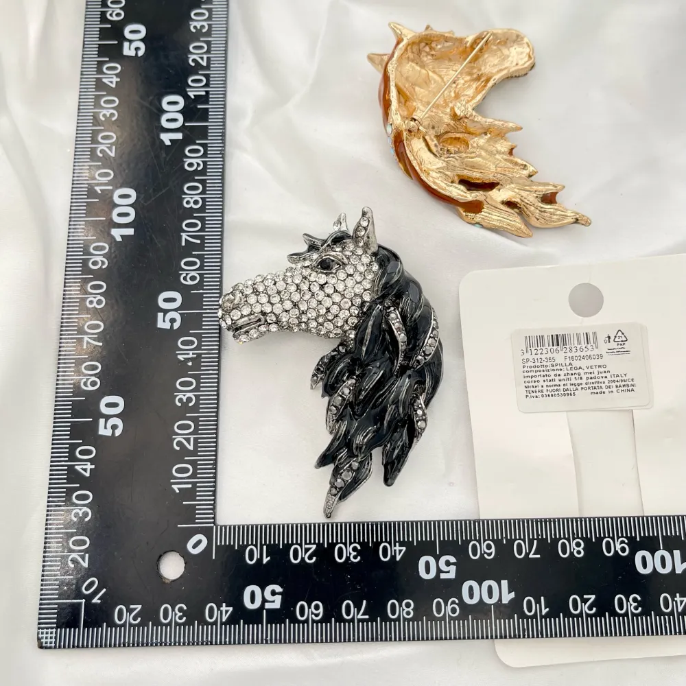 Cavallo -Spilla in Metallo - SPM-312-365