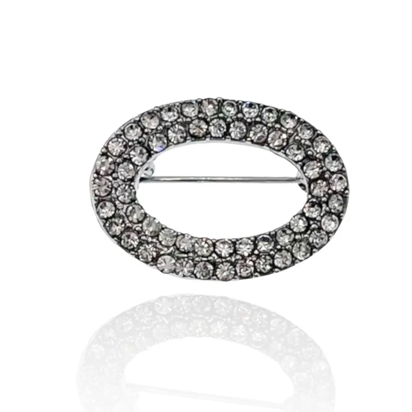 Cerchio Ovale-Spilla in Metallo - SPM-321-228