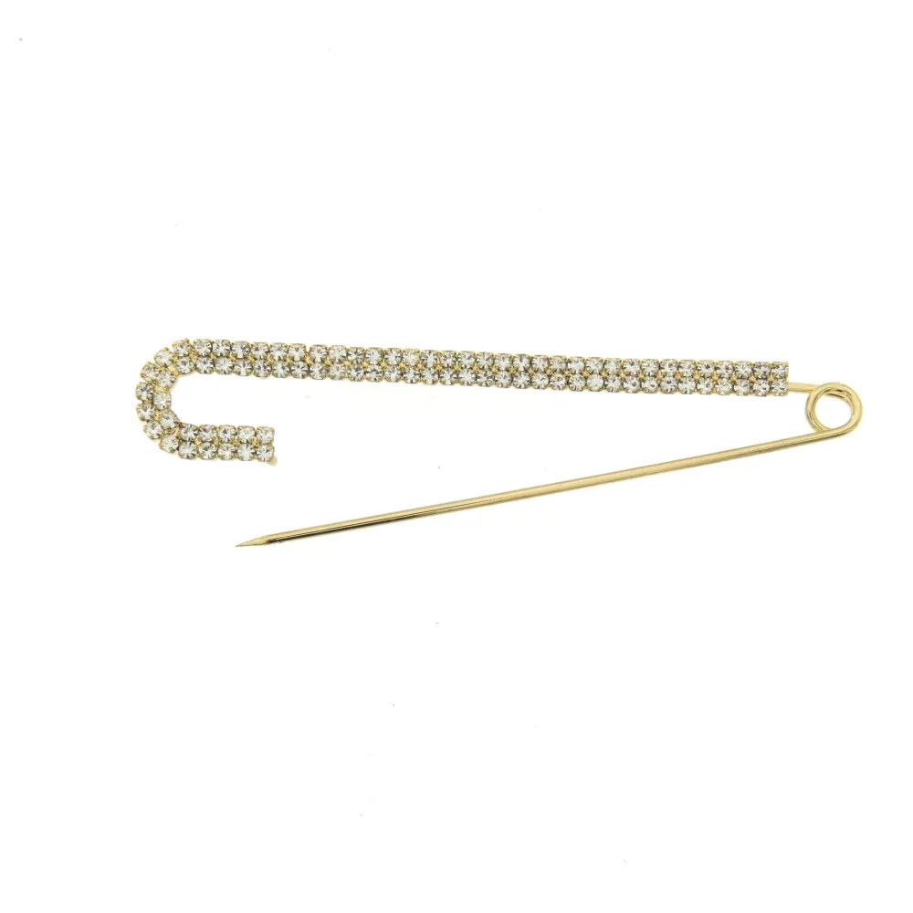 SP-Doppio Strass 5562- Spilla da Balia 10 cm - SPM-321-239